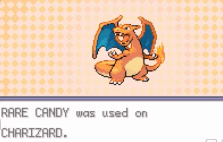 Fire red rare candy cheat