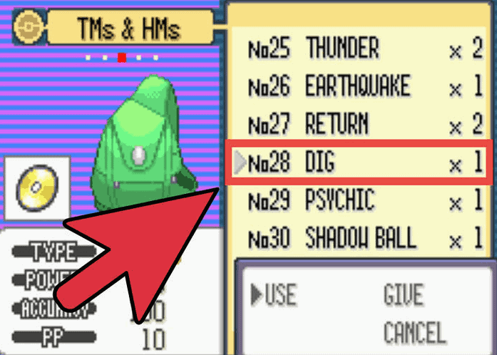 Pokemon Emerald TM And HM Cheat