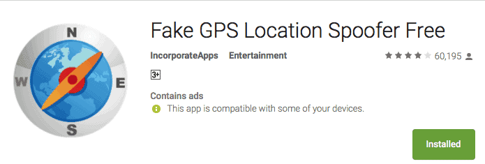 Fake gps location app