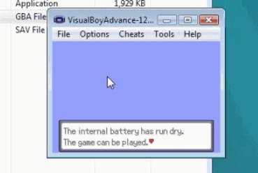 Visual Boy Advance: How To Fix Internal Battery Run Dry Error 1 Fixing vba internal battery run dry error