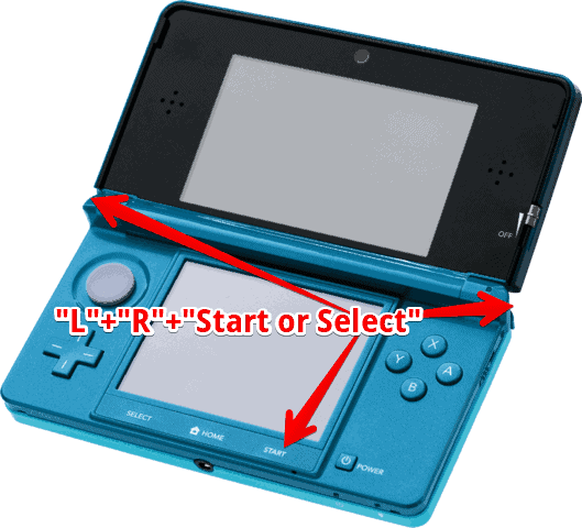 How to soft reset 3ds