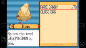 Rare candies in bag