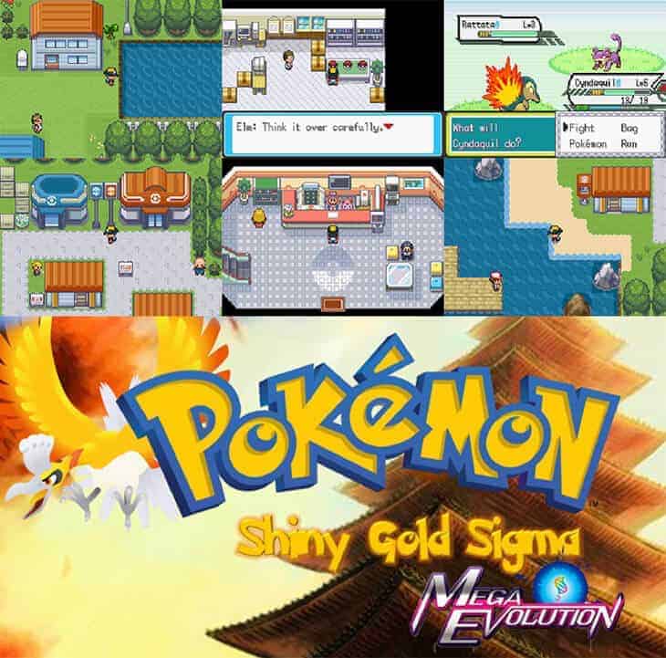 Pokemon Ultra Shiny Gold Sigma - 4 Legendary in 1 location 