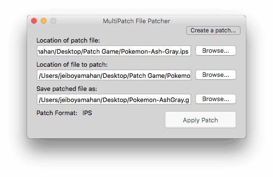 Browse files for patching multipatch