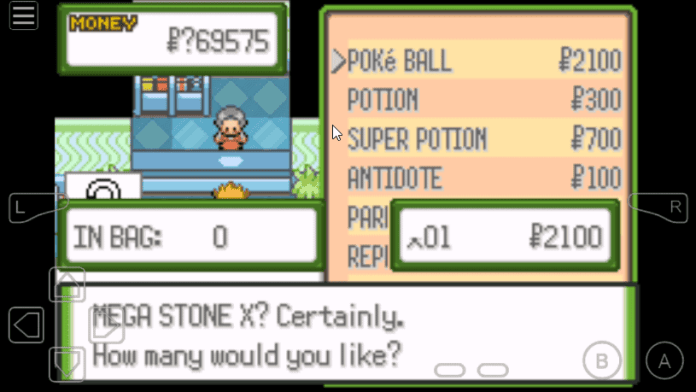 Pokemon glazed mega stone cheat