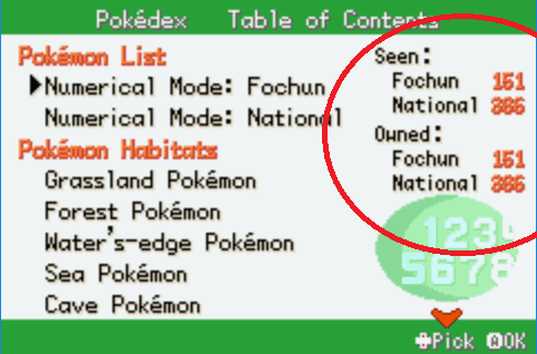 Pokemon clover complete pokedex cheat