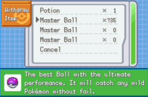 Pokemon clover unlimited master ball pc