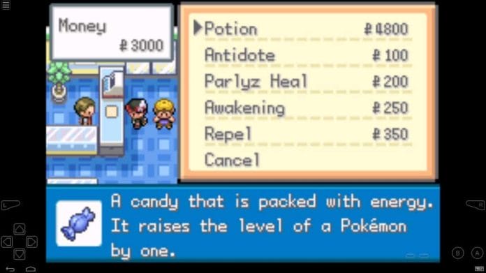 Pokemon gaia v3 rare candy cheat