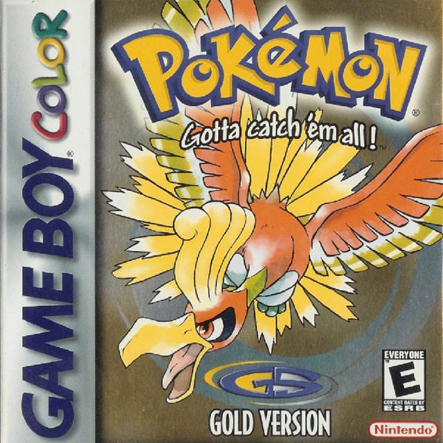 Gameboy DS Pokemon Heart Gold Version Glossy Replacement Label 