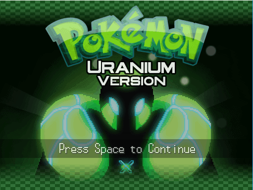 Pokemon uranium start screen