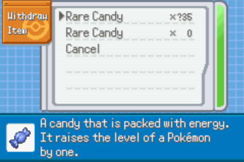 Rare Candy Cheat Code for Pokemon Scarlet And Violet [GBA] 