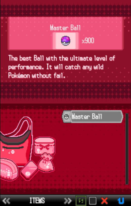Pokemon black master ball cheat