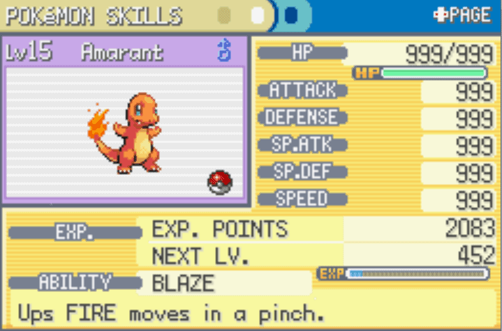 Max stats cheat for firered and leafgreen