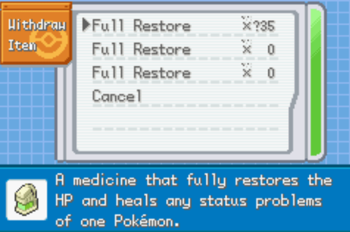 Pokemon saiph healing items cheat