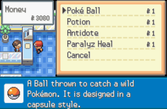 Pokemon radical red item cost 1 cheat