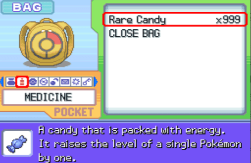Pokemon diamond rare candy cheat