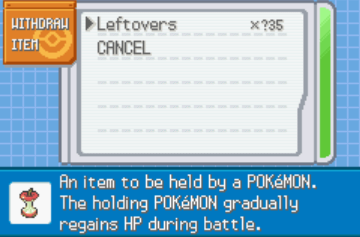 Unlimited misc items last firered cheat