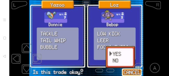 Step 18a how to trade pokemon in myboy