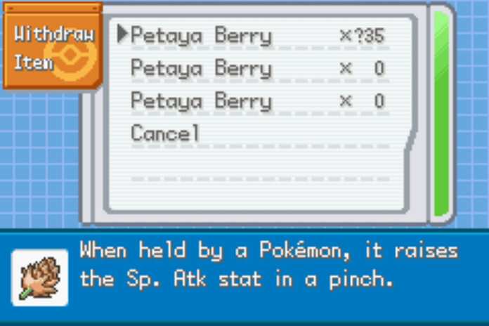 Pokemon mega origins cheats berry