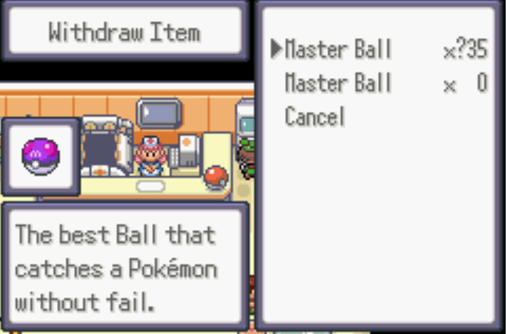 Unlimited master balls pokemon moon emerald cheat
