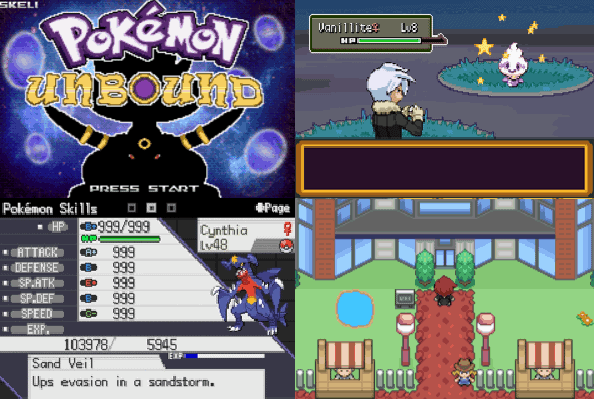 Unbound pokemon rom hack with physical special split