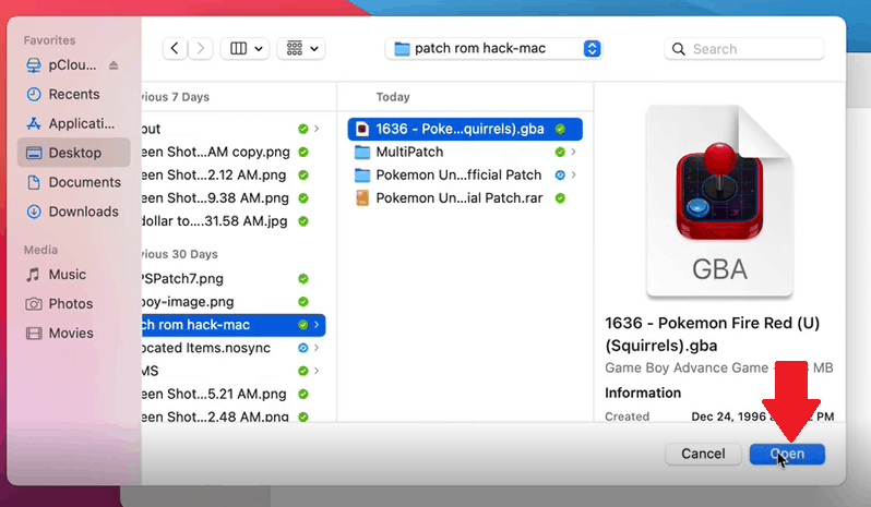 Step 5 how to patch rom hacks on mac using multipatch