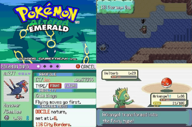 Pokemon altered emerald best rom hack with fairy type