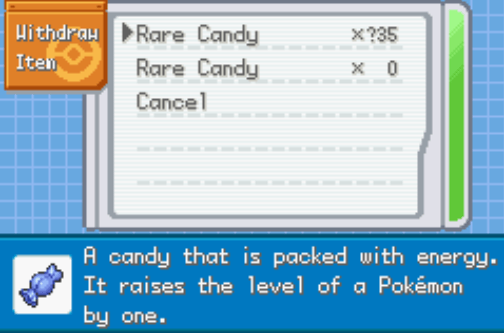 Pokemon Cloud White 3 Cheats 6 Unlimited rare candy pokemon cloud white 3 cheat