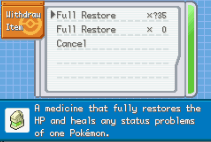 Pokemon Cloud White 3 Cheats 8 Unlimited healing items pokemon cloud white 3 cheat