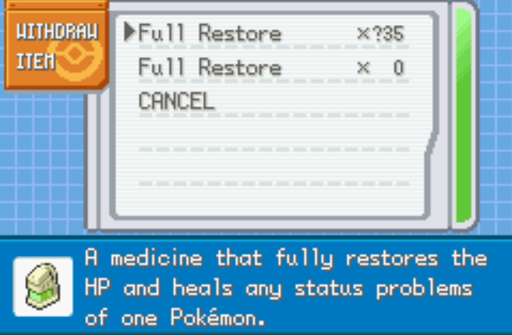 Pokemon Kanlara Ultimate Cheats 9 Unlimited healing items pokemon kanlara ultimate cheat