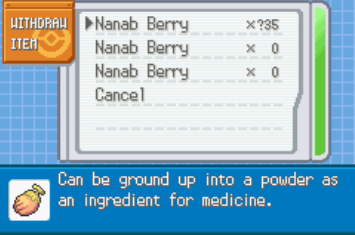 Pokemon Sienna Cheats 8 Unlimited berries pokemon sienna cheat