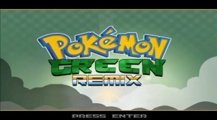 Pokemon green remix splash screen