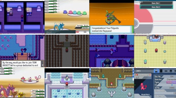 Pokemon green remix screenshots