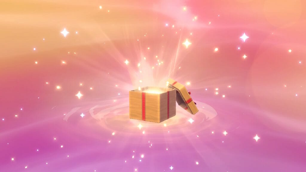 Legends arceus mystery gift code box