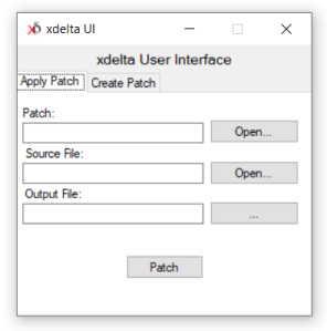 Xdeltaui program user interface