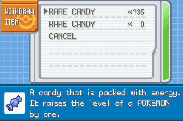 Pokemon Mythic Legends Cheats 3 This image has an empty alt attribute; its file name is mythiclegendsrarecandies. Png