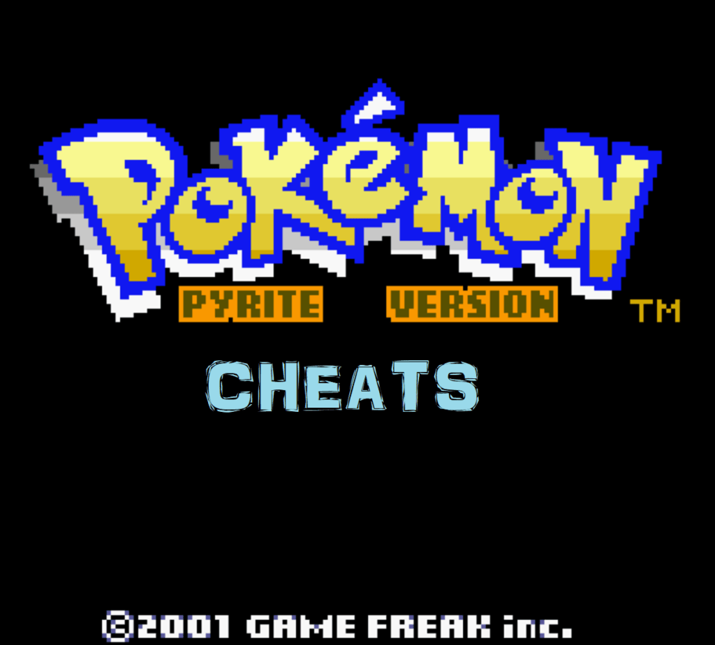 Pokemon pyrite cheats
