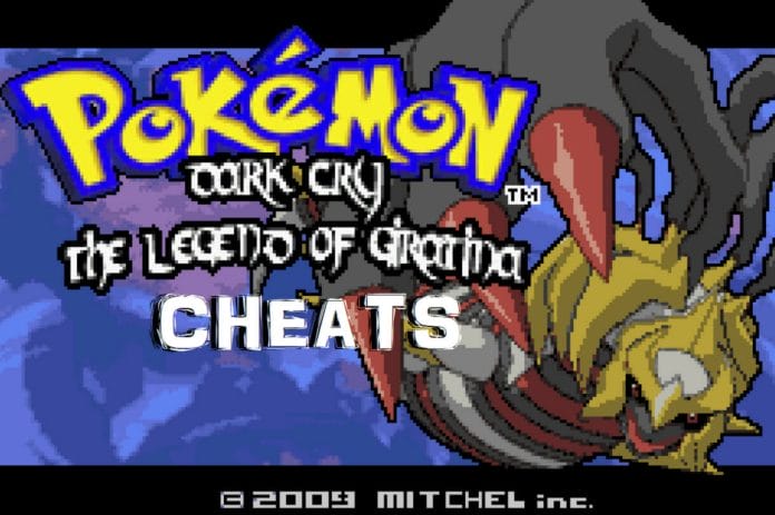 Pokemon dark cry legend of giratina cheats