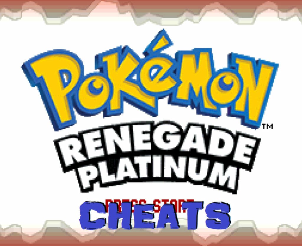 Pokemon renegade platinum cheats