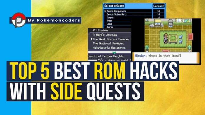 Pokemon rom hacks with side quests
