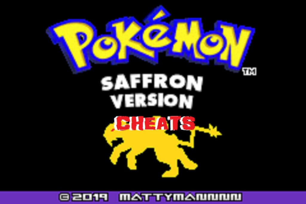 Pokemon saffron cheats