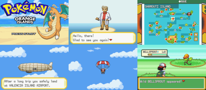 10 Best Pokemon Rom Hacks With Improved Graphics In 2023 4 Pokemon orange islands