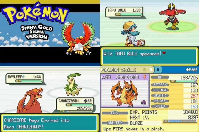 10 Best Pokemon Rom Hacks With Improved Graphics In 2023 9 Pokemon ultra shiny gold sigma
