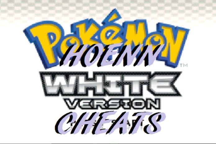 Pokemon hoenn white cheats
