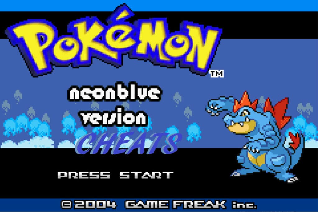 Pokemon neon blue cheats