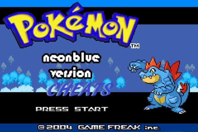 Pokemon neon blue cheats