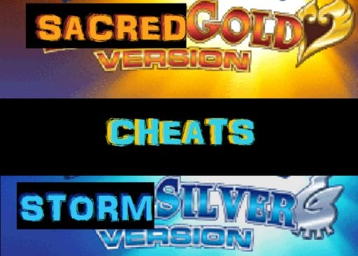 Pokemon sacred gold and storm silver cheats