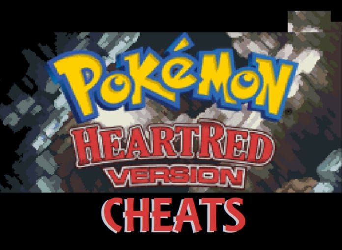 Pokemon heart red cheats
