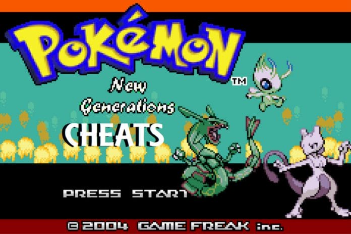 Pokemon new generations cheats