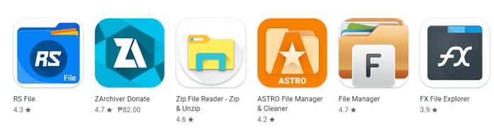 Free unzipping apps
